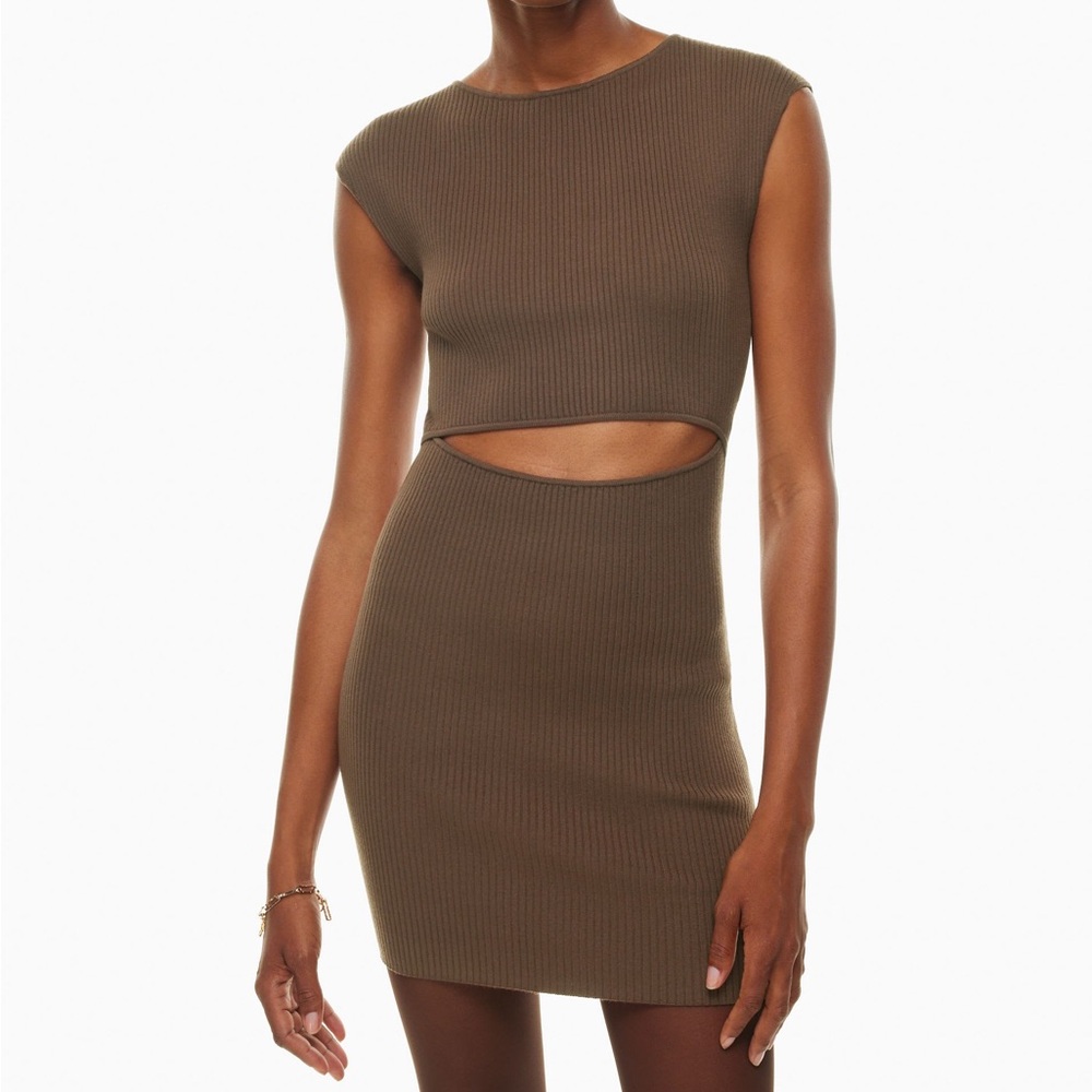 Wilfred Chocolate Brown Mini Dress